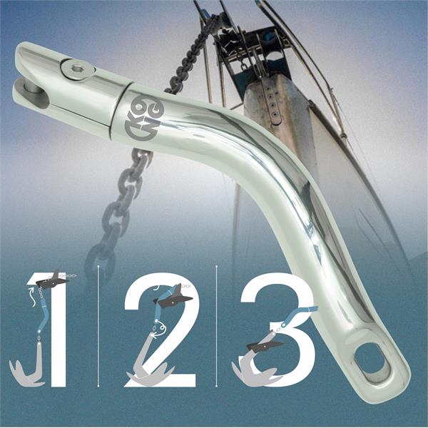 Kong Moorena AISI 316 Twisted Swivel Anchor Connector | Kong USA